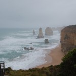The 12 apostles in rain