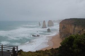 The 12 apostles in rain