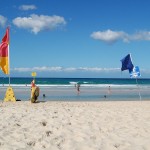 A beach in Surfers Paradise