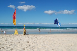 A beach in Surfers Paradise