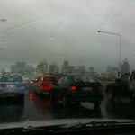 2011-01-11 Pacific Motorway, CBD, northbound
